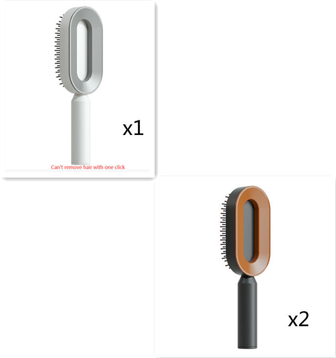 Self Cleaning Hair Brush For Women One-key
