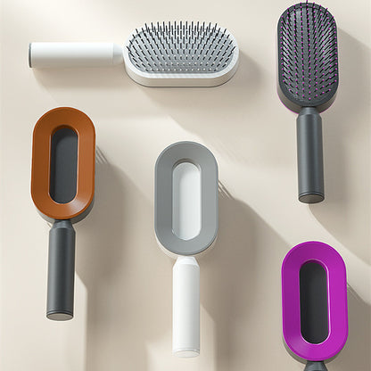 Self Cleaning Hair Brush For Women One-key