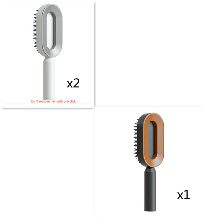 Self Cleaning Hair Brush For Women One-key